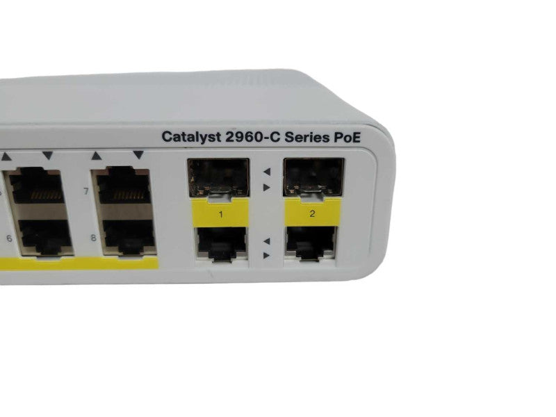 Cisco Catalyst 2960-C Series WS-C2960C-12PC-L 12-Port PoE Switch !
