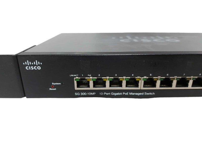 Cisco SG300-10MP 10x port gigabit PoE Manged Switch Q#