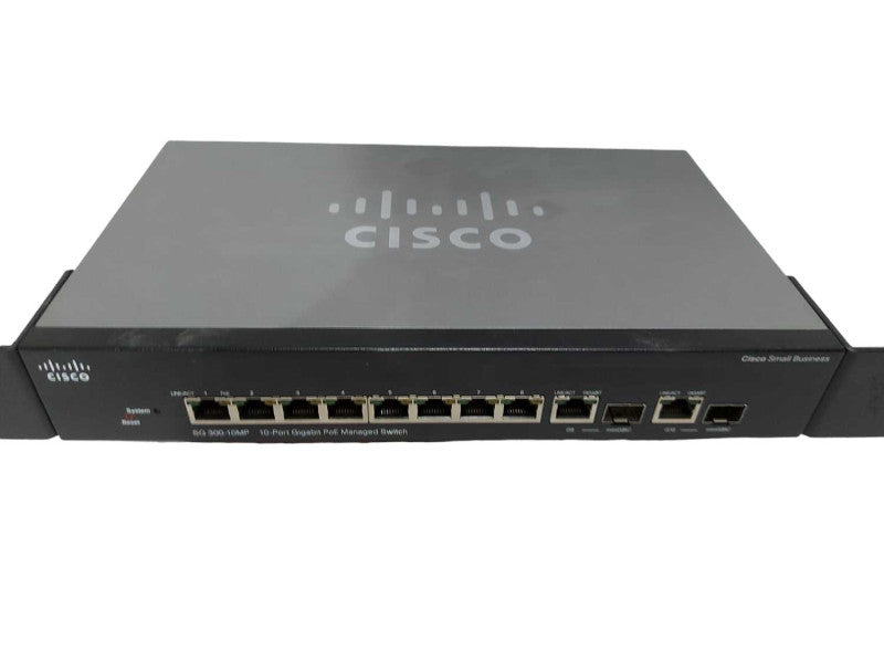 Cisco SG300-10MP 10x port gigabit PoE Manged Switch Q#