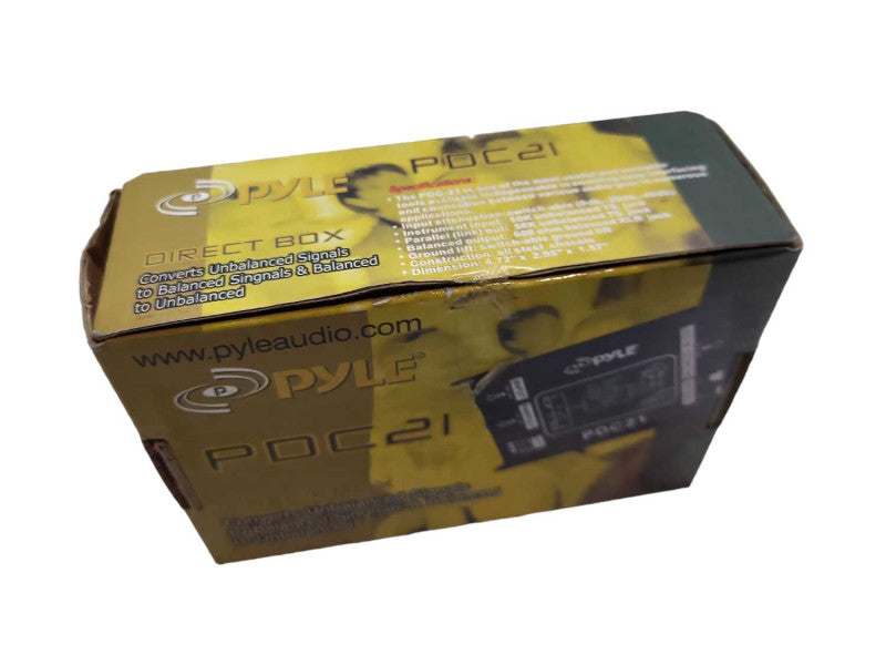Pyle PDC21 Direct Box To and From Balanced & Unbalanced Signals &