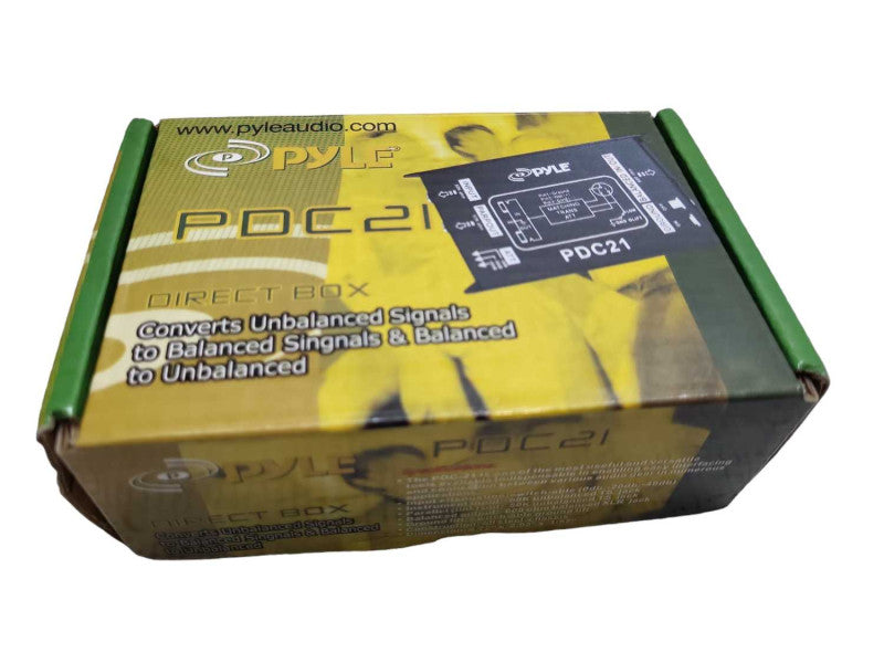 Pyle PDC21 Direct Box To and From Balanced & Unbalanced Signals &