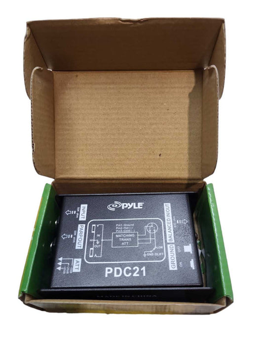 Pyle PDC21 Direct Box To and From Balanced & Unbalanced Signals &