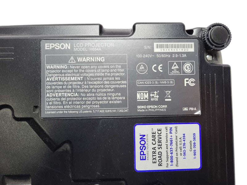 Epson EX7230 3LCD WXGA Projector H654A Low Lamp Hours with Remote Controller $