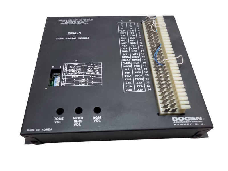 Bogen Communications ZPM-3 Zone Paging Module &