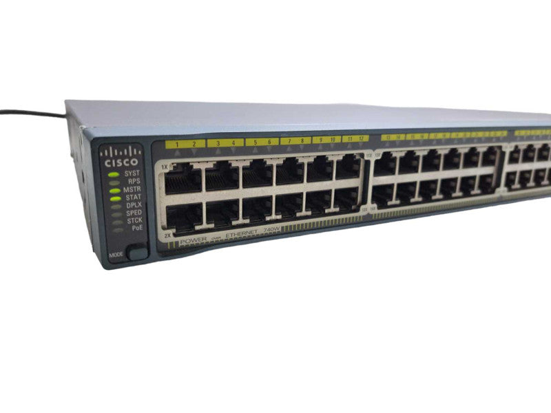 Cisco WS-C2960S-48FPS-L | 48 Port Gigabit PoE+ 740W + Stack | Network Switch )