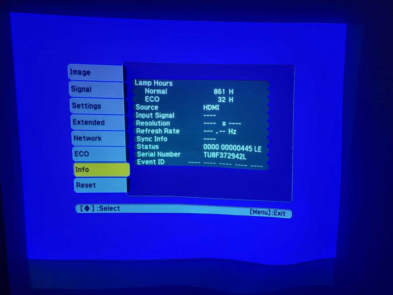 Epson LCD Projector EX3220 H552A No Remote Controller. $