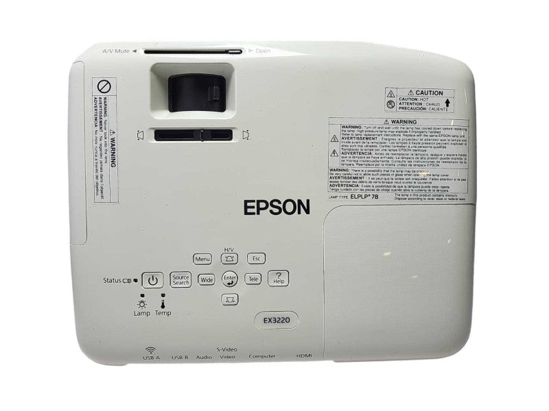 Epson LCD Projector EX3220 H552A No Remote Controller. $