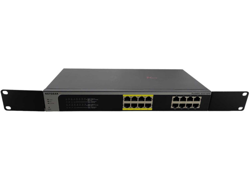NETGEAR JGS516PE ProSafe Plus 16-Port Gigabit Ethernet Switch With PoE !