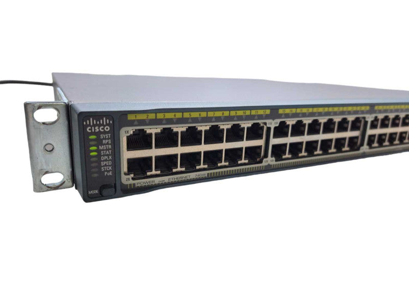 Cisco WS-C2960S-48FPS-L | 48 Port Gigabit PoE+ 740W Switch )