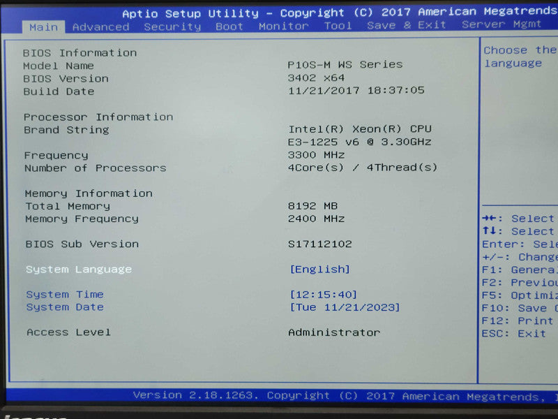 Custom/Asus Work Station, Xeon E3-1225v6 3.3GHz. 8GB DDR4 2xPSU 3.5\\" Q_