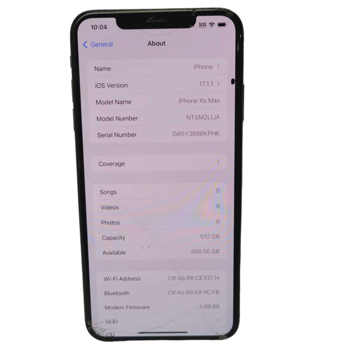 Apple iPhone Xs MAX 512GB UNLOCKED Plz READ  -