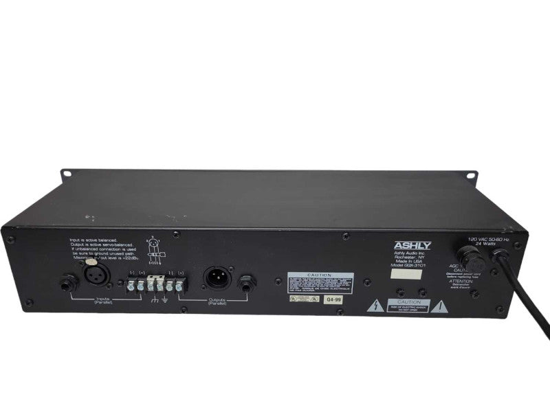 ASHLY GQX 3101, 31 BAND EQ, THIRD OCTAVE GRAPHIC EQUALIZER %