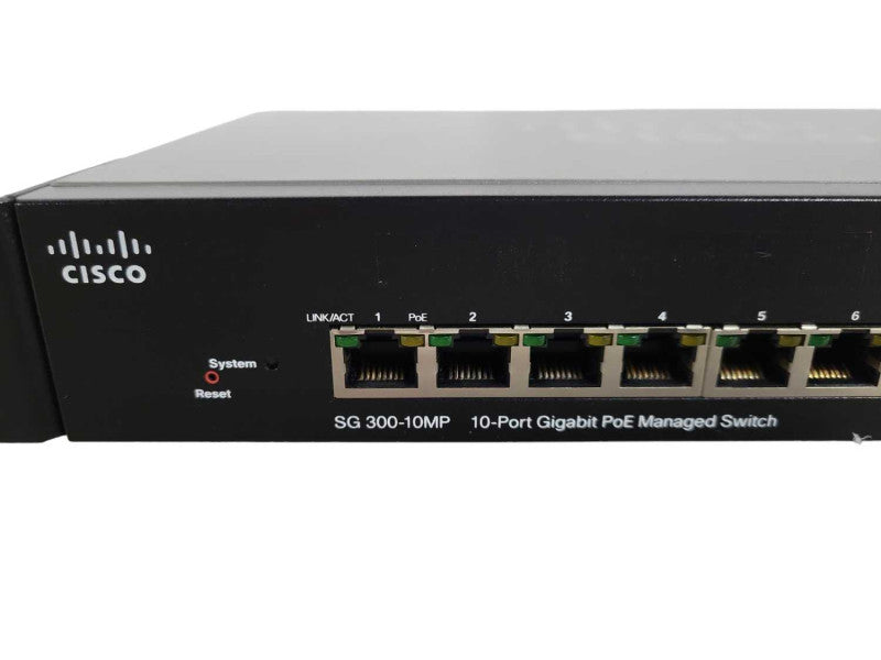 Cisco SG300-10MP 10x port gigabit PoE Manged Switch !