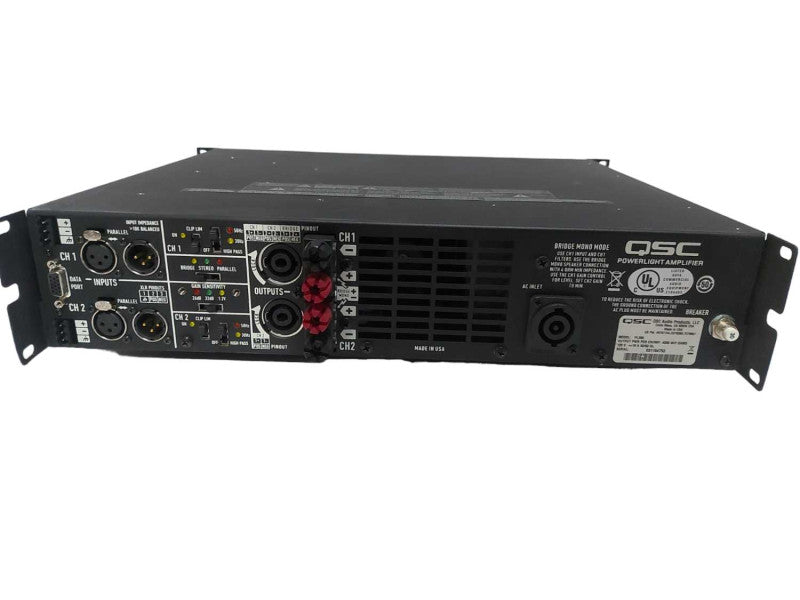 QSC PL380 2 Channel 8000W PowerLight Series Professional Power Amplifier #