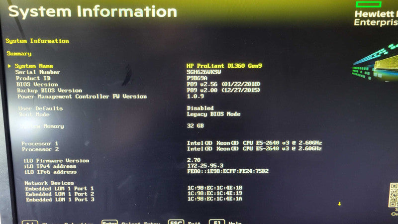 HP PL DL360 Gen9 - 2x Xeon E5-2640 v3 | 32GB RAM | P440ar Q%