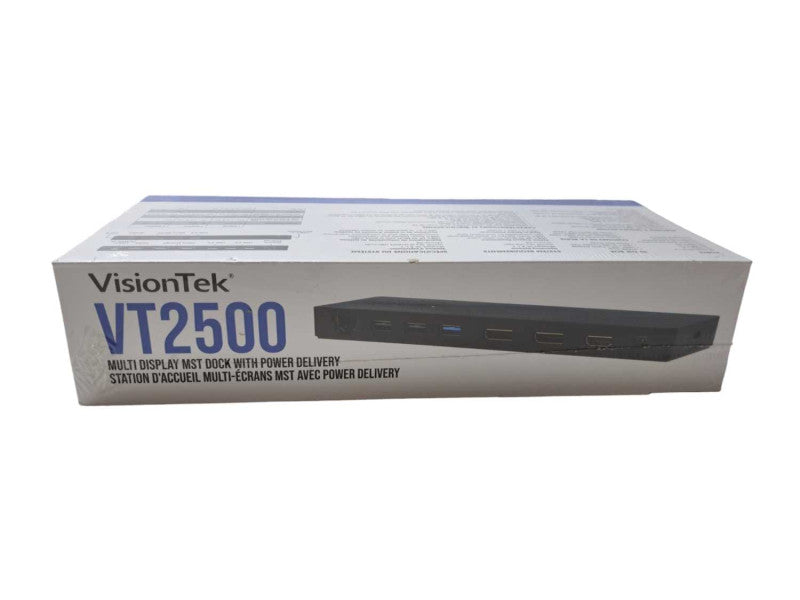 New | VisionTek VT2500 USB-C Docking Station With 85W Power Delivery Q)