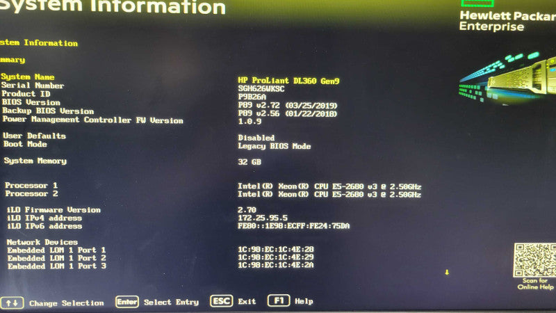 HP PL DL360 Gen9 - 2x Xeon E5-2680 v3 | 32GB RAM | P440ar Q%\t %