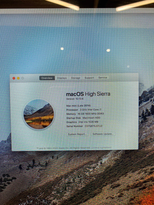 Aoole Mac mini Late 2014 Intel Core i7-4578U@3GHz 16 GB RAM 256 GB PCIe SSD
