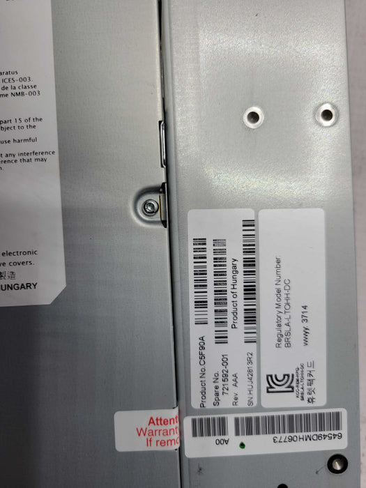 HP 721592-001 AQ288D#103 C0H27A Ultrium LTO 6 SAS Internal Tape Drive Q_