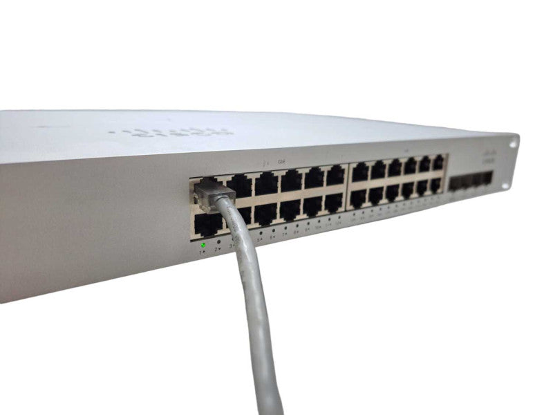 Cisco Meraki MS220-24 24-Port Gigabit 4x SFP Managed Switch | UNCLAIMED Q)
