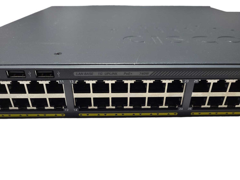 Cisco WS-C2960X-48FPS-L | 48 Port Gigabit PoE+ 740W Switch Q$