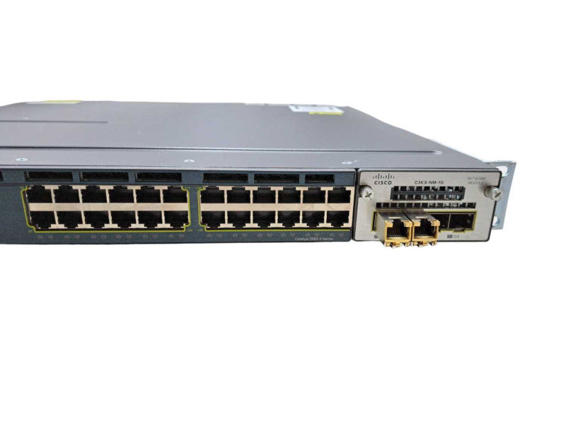 Cisco WS-C3560X-24T-S 24 Port Layer 3 Gigabit Switch + 1G SFP Module )