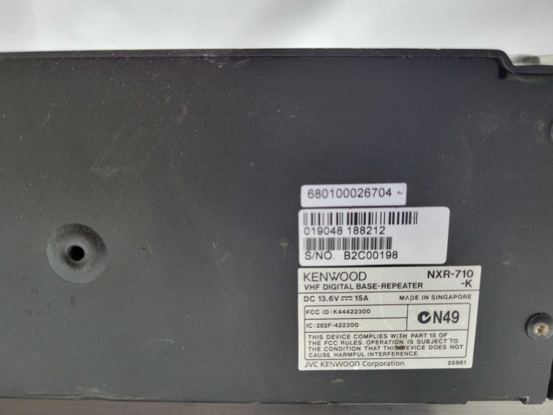 KENWOOD NXR-710-K NEXEDGE VHF Digital Base Repeater, READ _