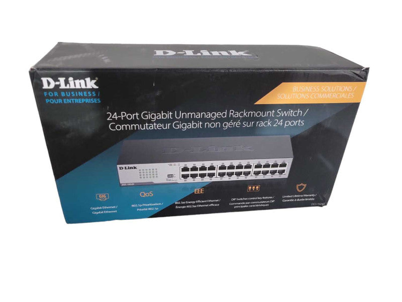 D-Link DGS-1024D 24 Port 10/100/1000 Gigabit Ethernet Switch !