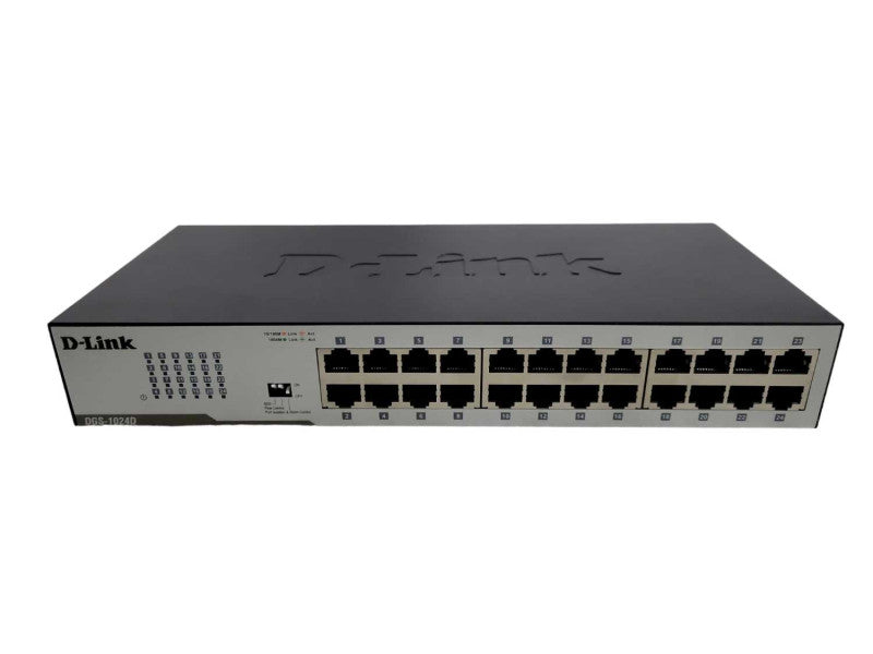 D-Link DGS-1024D 24 Port 10/100/1000 Gigabit Ethernet Switch !