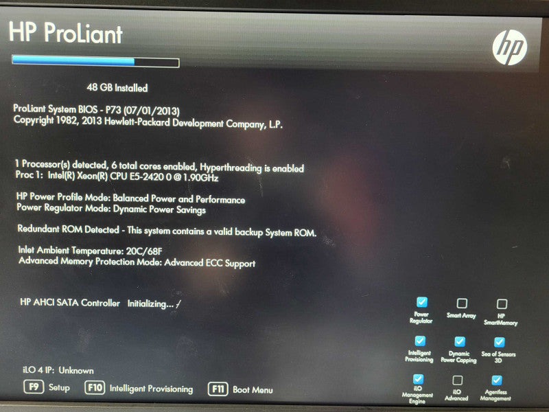 HP ProLiant DL360e Gen8 2x E5-2420 0 @ 1.90GHz 48GB ECC DDR3 B320i RAID 2.5 $