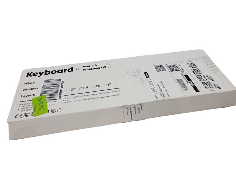 YIVANDI White USB Keyboard- New &
