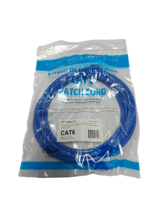 New Sealed Cat6 Patch Cord CAT-06ABL-010 - 10Ft Q#