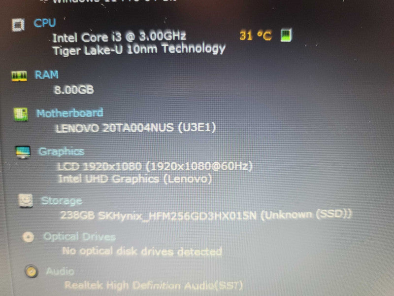 Lenovo ThinkPad E14 |i3-1115g4|8GB DDR4| 256GB m.2  Î²