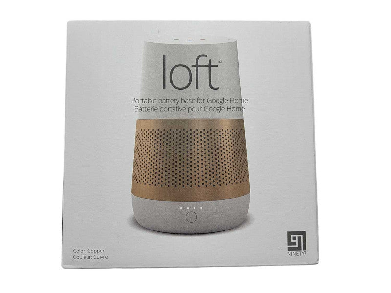 Brand New Ninety7 Loft Portable Battery Base for Google Home - Copper Q$