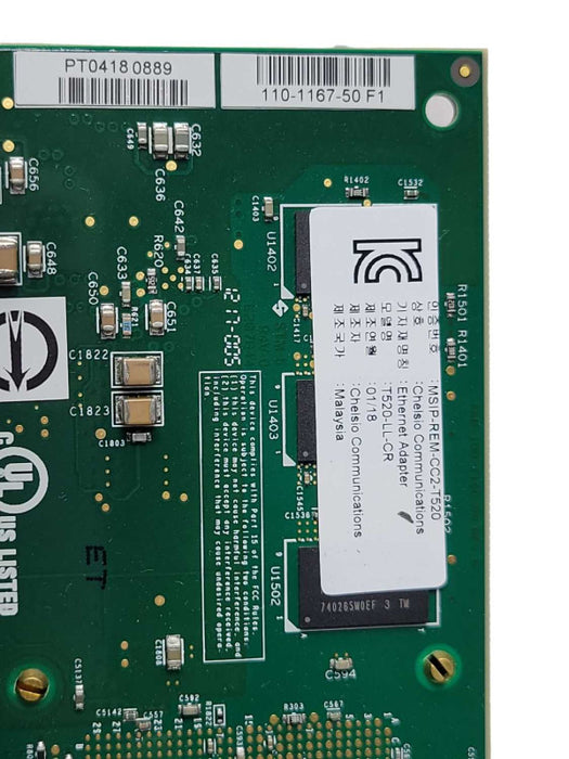 Chelsio 110-1167-50 T520-LL-CR 10GbE SFP+ 2-Port PCIe Network Card Q_