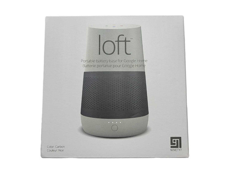 Brand New Ninety7 Loft Portable Battery Base for Google Home - Carbon Q$
