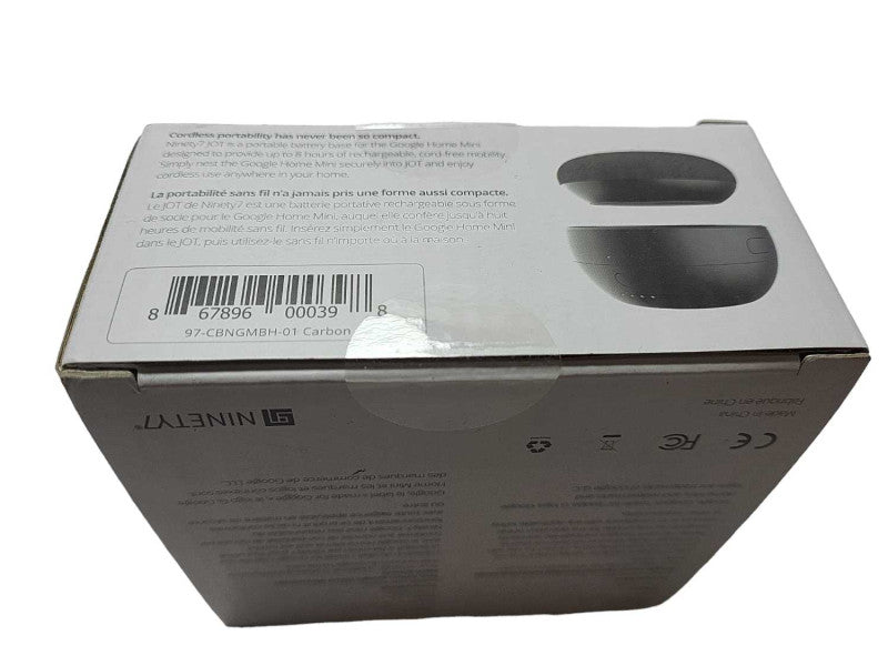 Brand New Ninety7 JOT Portable Battery Base for Google Home Mini - Carbon $