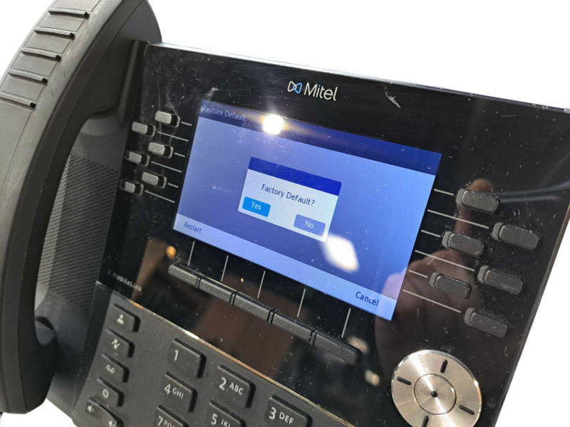 Mitel 6930 SIP Phone | MiVoice Color Display POE With Handset & Stand |  Q)