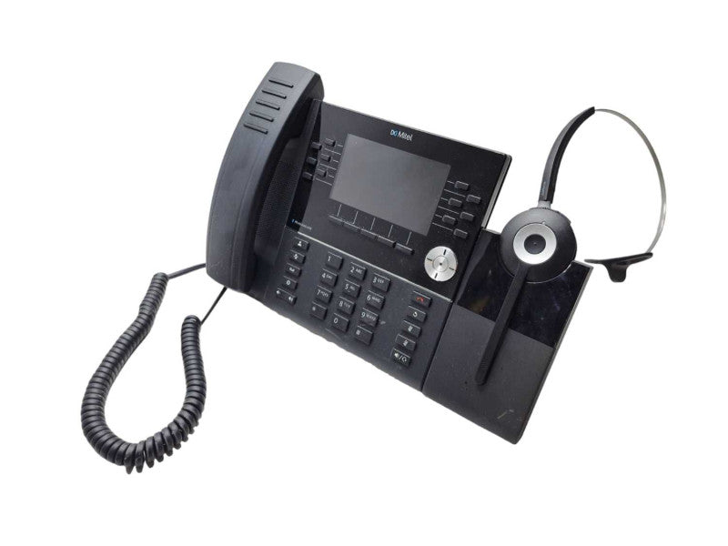 Mitel 6930 SIP Phone MiVoice Color Display POE w/ Jabra DECT, Handset & Stand )