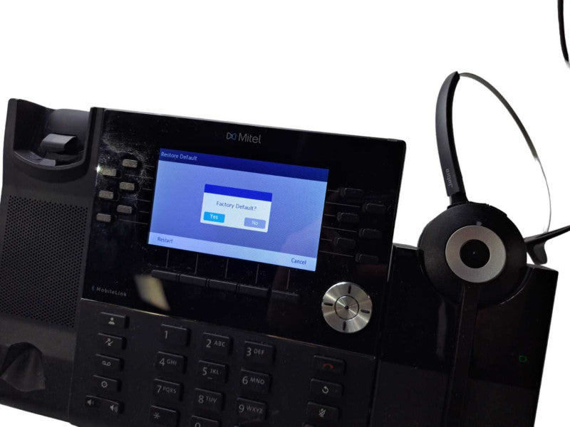 Mitel 6930 SIP Phone MiVoice Color Display POE w/ Jabra DECT, Handset & Stand )