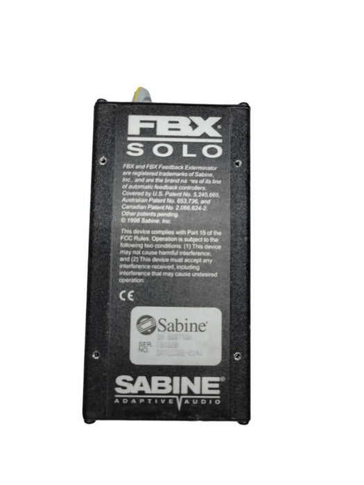 SABINE SM-820 FBX SOLO FBX820 AUDIO FEEDBACK MICROPHONE EXTERMINATOR %