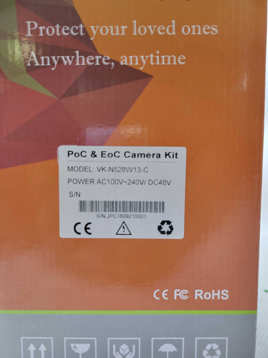 Open-Box PoC and EoC 4 Camera Security System VK-N528W13-C _