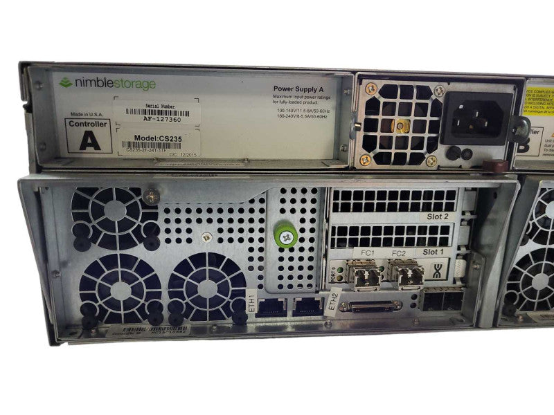 HPE Nimble Storage CS200, CS400, ES1 Chassis with 2x Controllers $