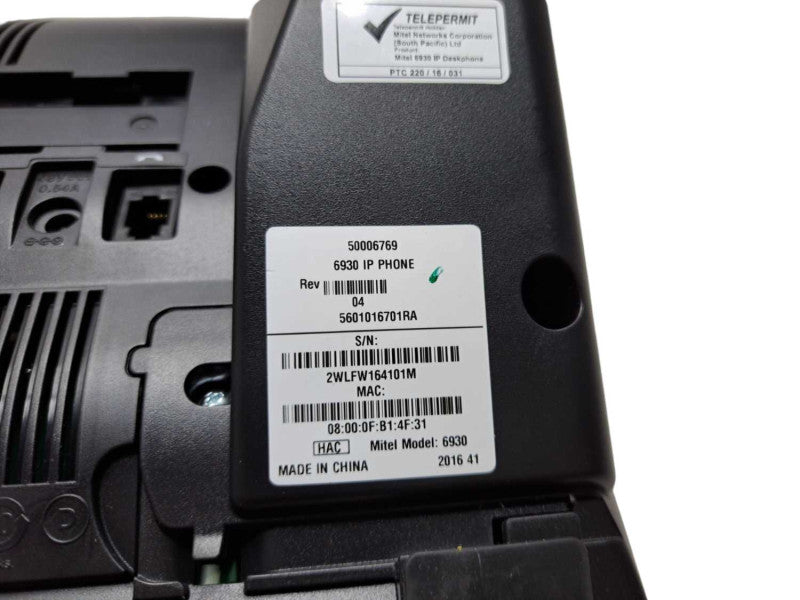 Mitel 6930 SIP Phone | MiVoice Color Display POE | BASE ONLY )