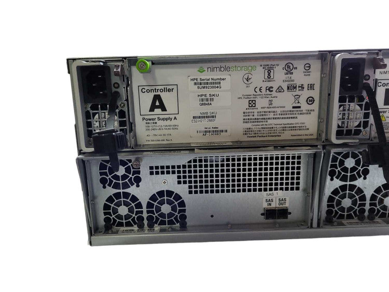HPE Nimble Storage ES2-H21T-2880F Chassis with 2x Controllers  $