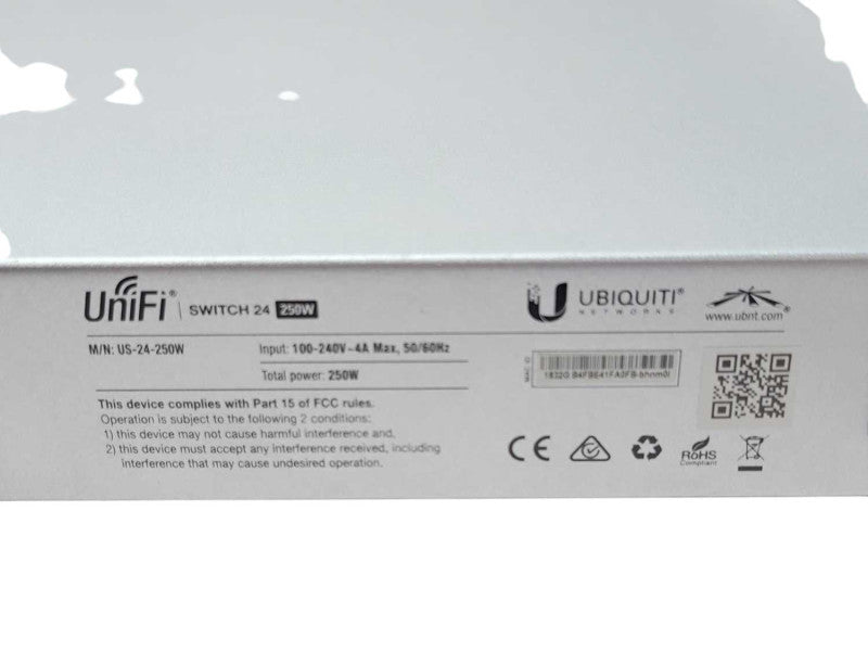 Ubiquiti UniFi US-24-250W 24-Port Managed Gigabit PoE+ Switch READ  _