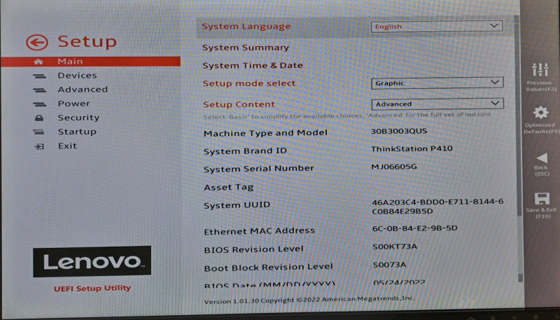 Lenovo P410 Xeon E5-1650 v4 @ 3.60GHz 16GB DDR4 Quadro K1200 512GB M.2 )