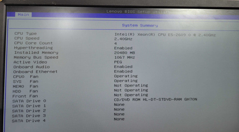 Lenovo ThinkStation S30 - Xeon E5-2609 0 @ 2.40 GHz | 20GB RAM | GPU !