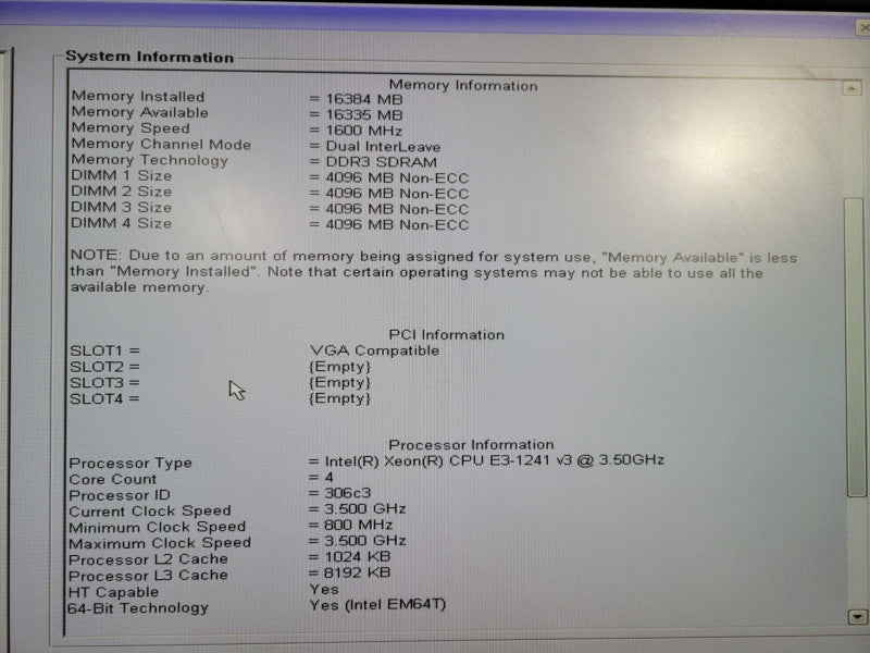 Dell Precision T1700 Xeon E3-1241 V3 @ 3.50ghz / 16gb ram / quadro K2000 GPU !