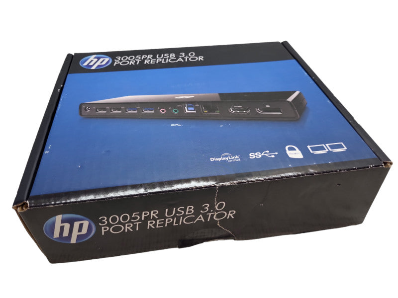 HP USB 3.0 Port Replicator Docking Station (H1L08AA#ABA) |  &